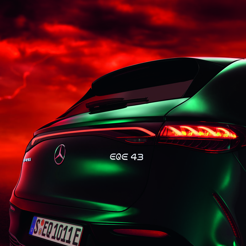 2022 Mercedes AMG EQE 43 4MATIC SUV Image Ext Spoiler Full Frame CMYK Conversion1